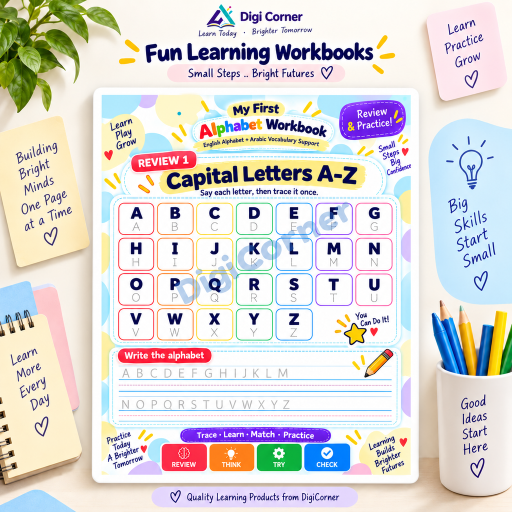 Alphabet letter activity page - Digi Corner