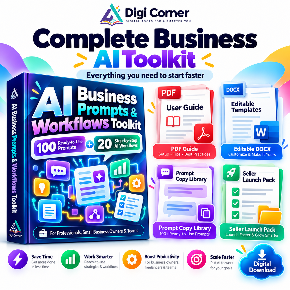 AI Business Toolkit digital bundle contents