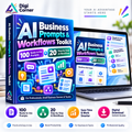 AI Business Prompts & Workflows Toolkit hero mockup