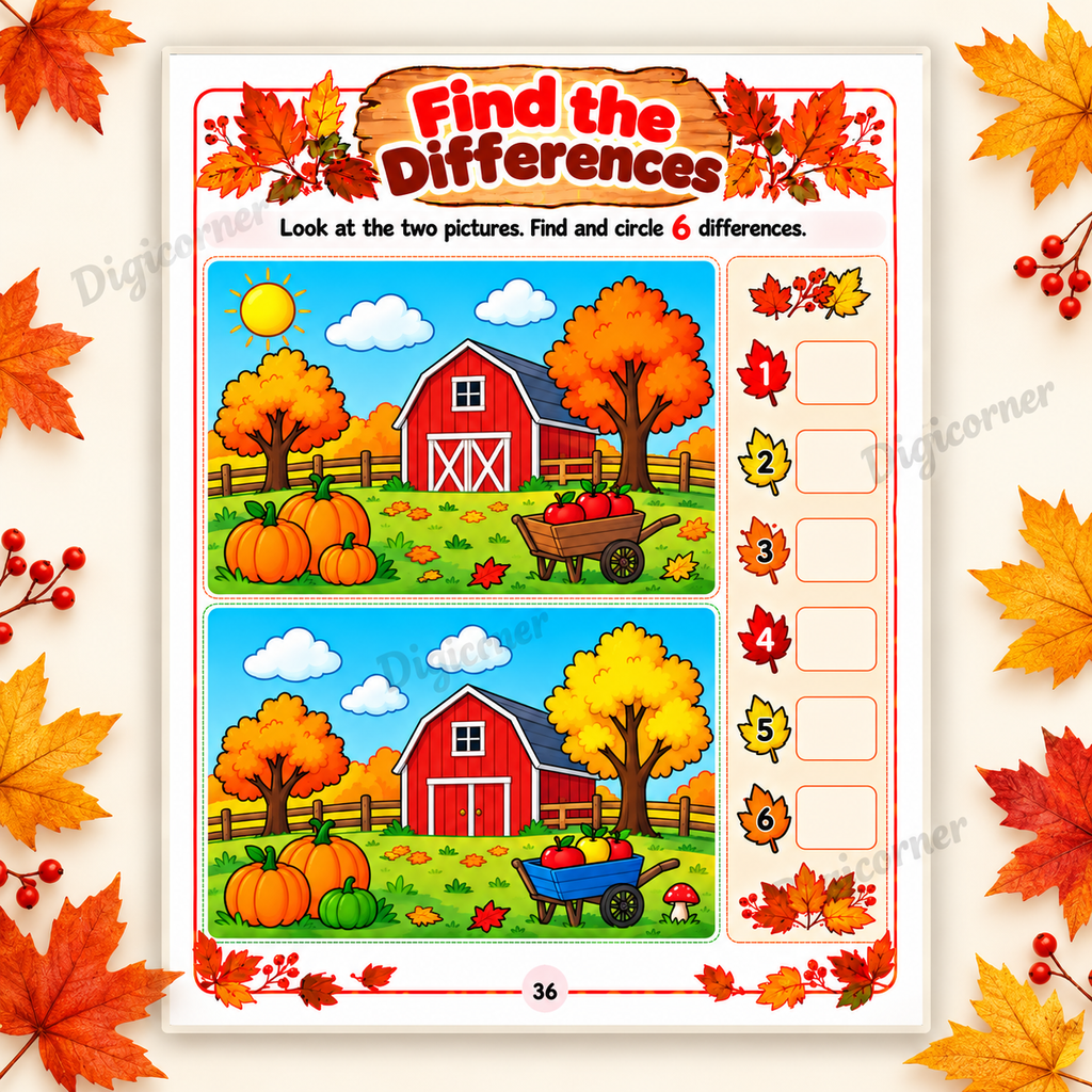 Autumn Activity Book for Kids Ages 5–8 | 100 Printable Activities ...