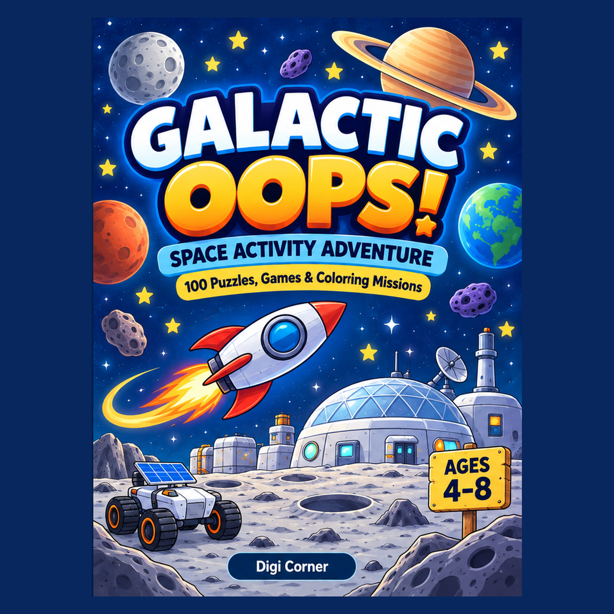 Galactic Oops! Space Activity Adventure paperback cover