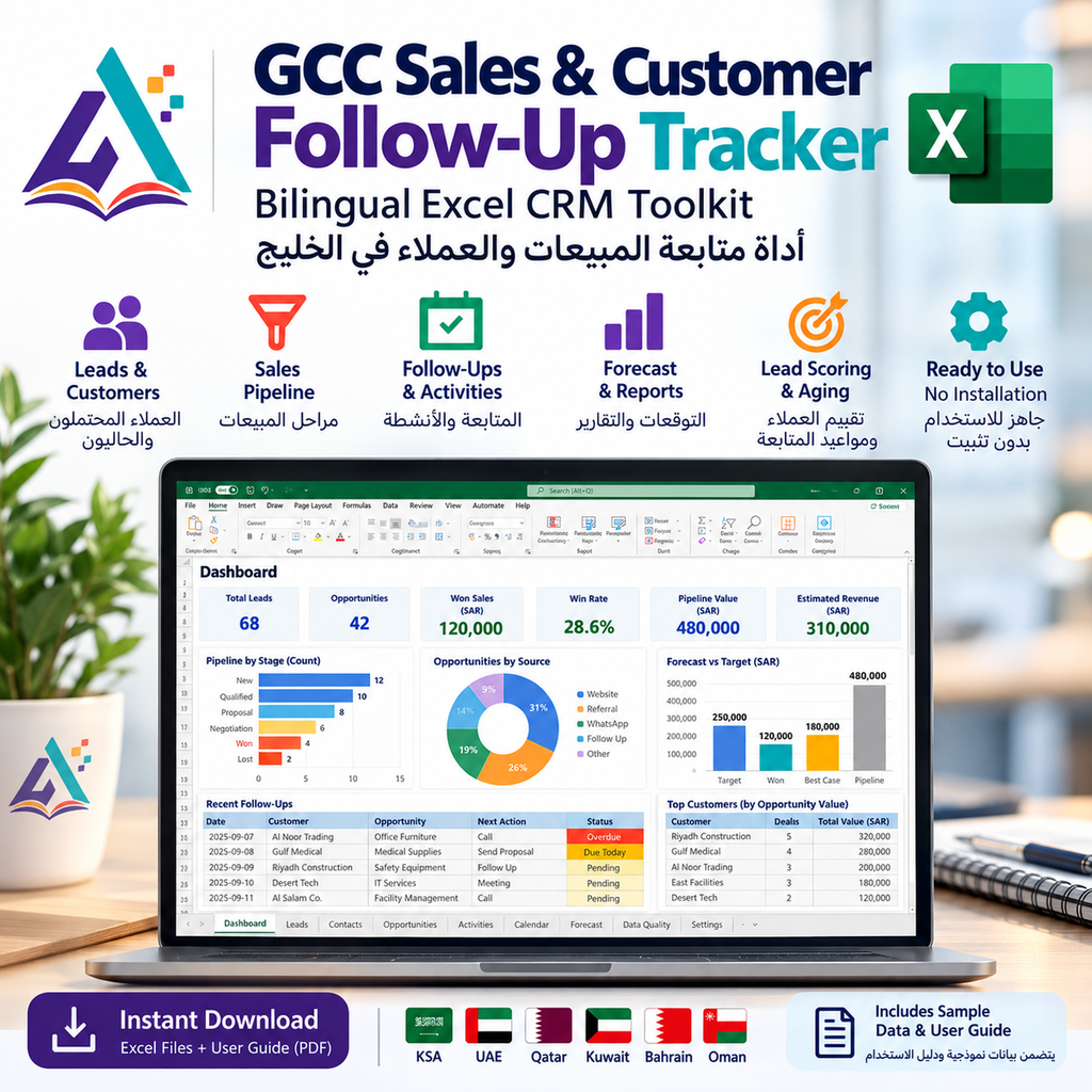 GCC Sales and Customer Follow-Up Tracker