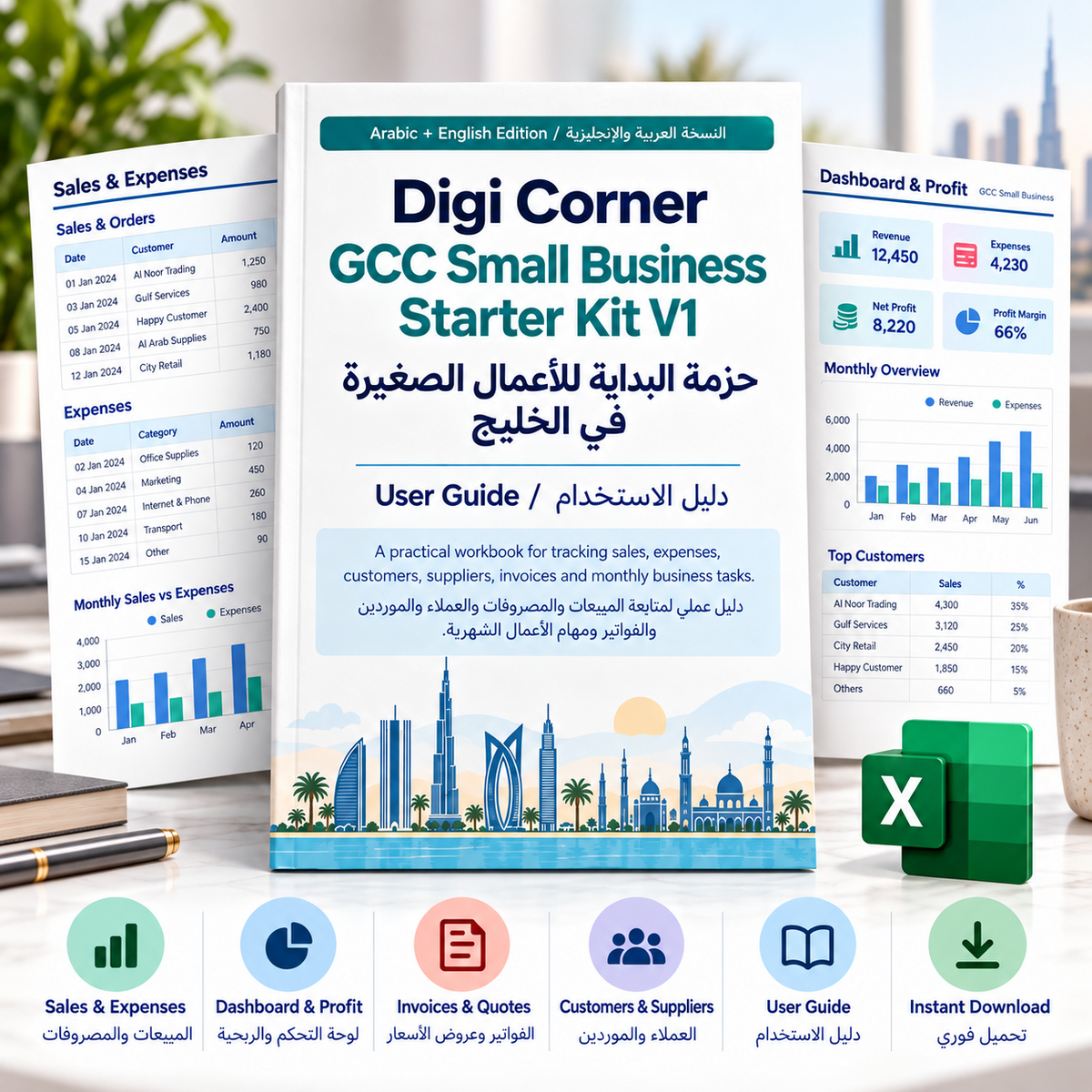 GCC Small Business Starter Kit features and instant download