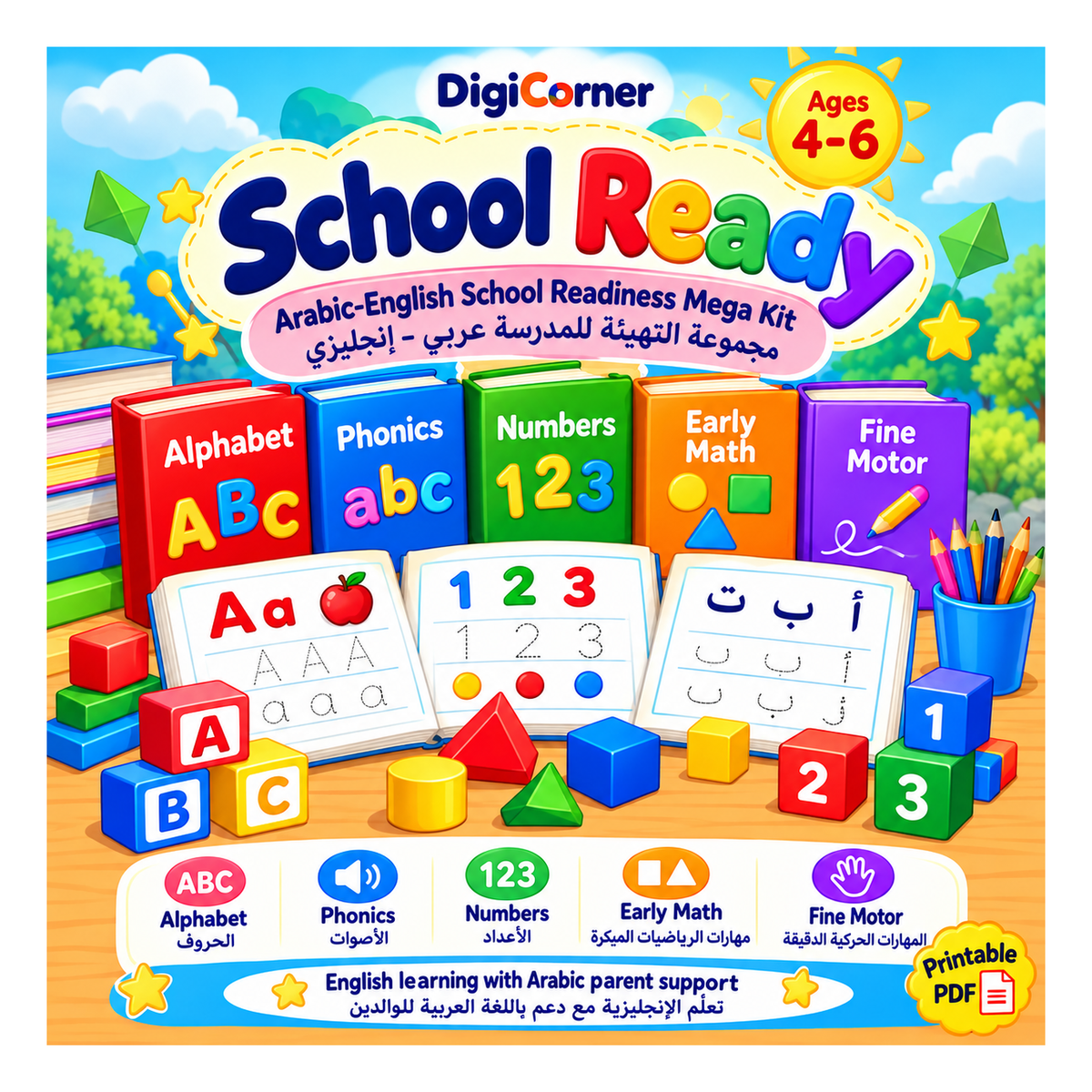 School Ready 4–6 workbook cover